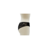 Culotte noire en dentelle avec nœud en satin 